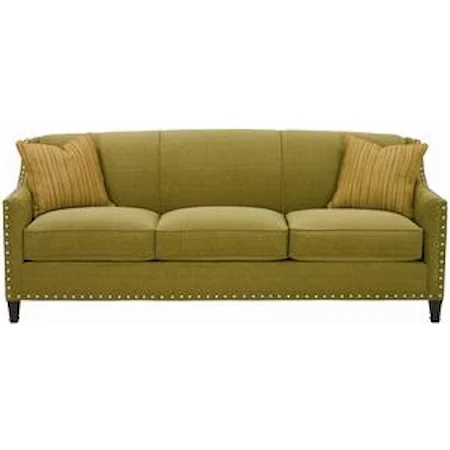 Sofa with Exposed Wood Feet